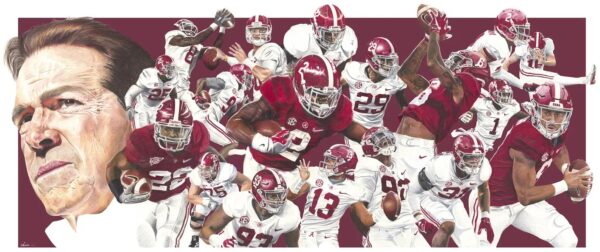 Alabama Crimson Tide print